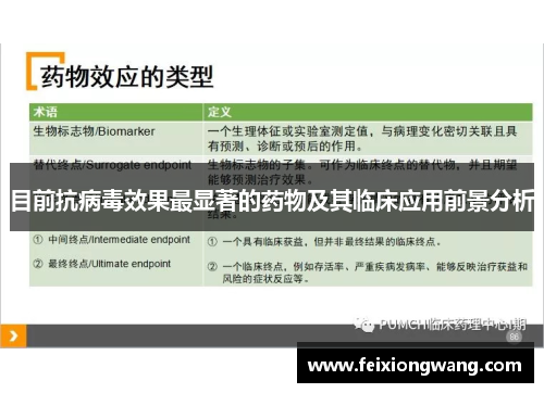 目前抗病毒效果最显著的药物及其临床应用前景分析